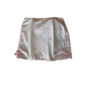 PINK + GREEN BOW SKORT